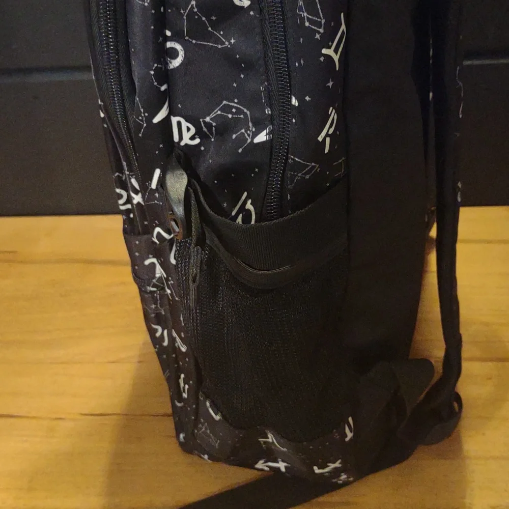 Ruipai Black Backpack‎ with Zodiac Patterns